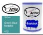 Preview: Volvo, Green-Blue Metallic, 412: 500ml Lackdose, von ATW Autoteile West.